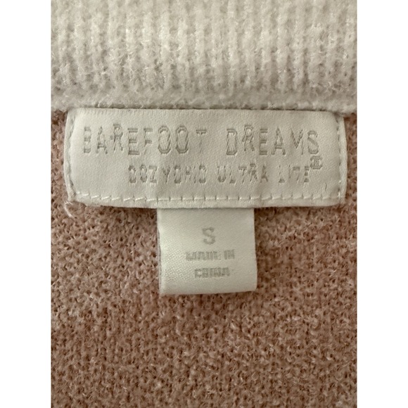 Barefoot Dreams Women‎ Pullover Sweater Cozy Chic Ultra Lite Ocean Reef Beige - Picture 6 of 8